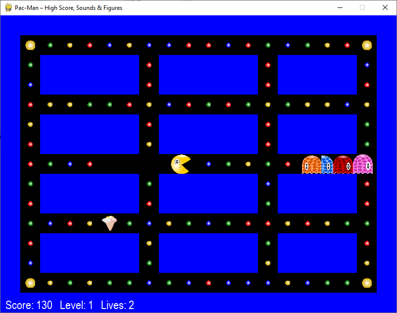 Pacman Hauptbildschirm
